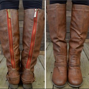 Tall Brown Riding Boots
